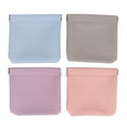 thumbnail image 1 of Mini bolsa de almacenamiento de lápiz labial de 4 colores, cierre automático, portátil, de cuero PU, bolsillo para cosméticos, maquillaje, para auriculares, 1 of 14