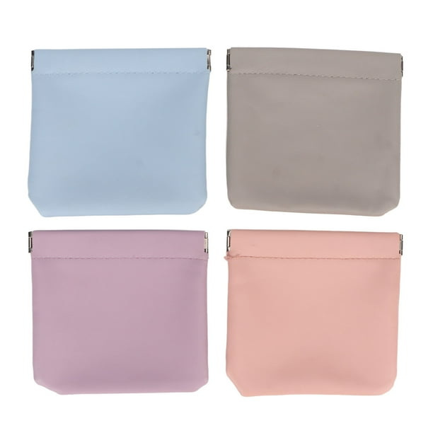 Bolsa de almacenamiento de cosméticos de bolsillo, mini bolsa de maquillaje pequeña para lápiz labial de 4 colores, mini bolsa de almacenamiento para lápiz labial Lograr más