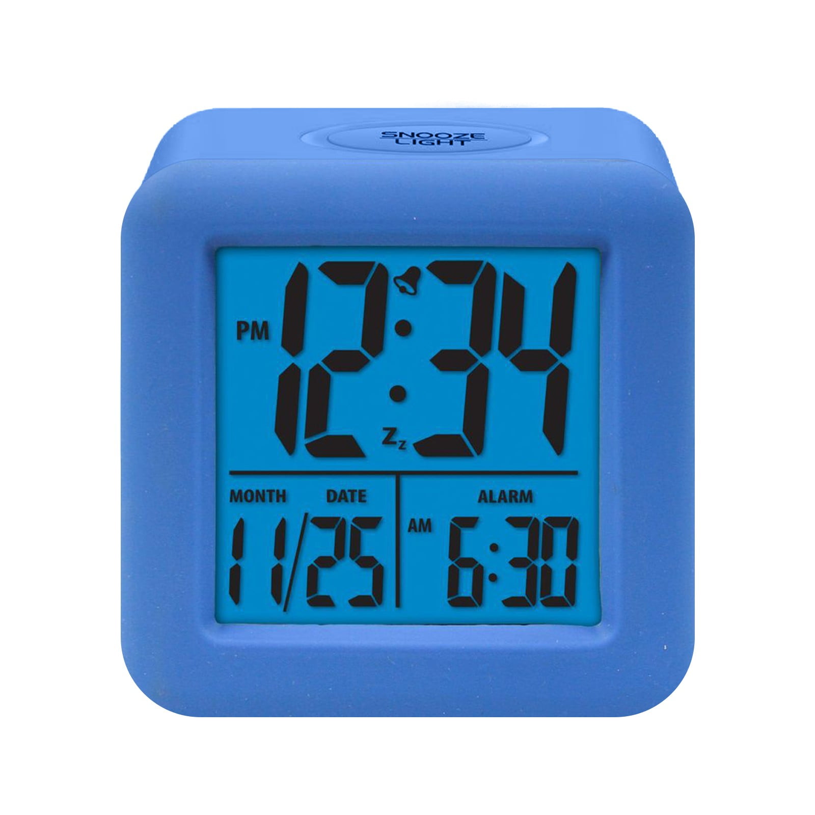 Equity By La Crosse SoftCube LCD Alarm Clock with Smart Light