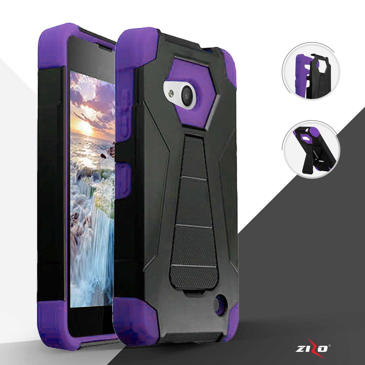 Zizo Hybrid Turbo Cover For Nokia Lumia 550 Heavy Duty Dual Layer