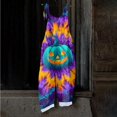 thumbnail image 6 of Women's Rompers Funny Spaghetti Strap Halloween Costumes Boho Floral Print Spooky Season Outfit Trendy Loose Romper Daily Party Outfits, 6 of 6