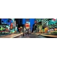 thumbnail image 2 of Berenholtz, Richard 18x9 White Modern Wood Framed Museum Art Print Titled - Times Square facing North NYC, 2 of 4