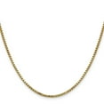 thumbnail image 3 of Auriga 14K Yellow Gold 1.75 mm Semi-Solid Round Box Chain Necklace for Women 26", 3 of 7