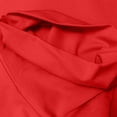 thumbnail image 6 of XFLWAM Women's Ribbed Knit Turtle Neck Lettuce Trim Thumb Hole Long Sleeve Bodysuit Leotard Top Red S, 6 of 6