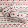 thumbnail image 5 of Levtex Home - Silent Night Comforter Set - Full/Queen Comforter + Two Standard Pillow Cases - Fair Isle Deer - Red, Grey, Cream - Comforter (90 x 94in.) and Pillow Case (26 x 20in.) - Cotton, 5 of 6