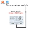 thumbnail image 3 of Tuya WiFi Temperature Switch Sensor 2.4G WiFi Temperature Switch Sensor Smart Switch with 2M Temperature Probe,1 x Temperature Switch Sensor,White, 3 of 10