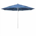 thumbnail image 2 of California Umbrella Venture 11' Silver Market Umbrella in Frost Blue, 2 of 4