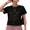 2-Black, variant on Giffimy Women's White Books Are My Love Language Book Lover Doodle Graphic Short Sleeve Crop T-Shirt XS-XL Crewneck Top