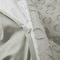thumbnail image 6 of Peace Nest Clipped Jacquard Geometric Duvet Cover & Pillowcase Set, Light Gray/Circle, Full/Queen Size, 6 of 7