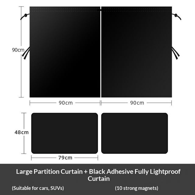 5Pcs Car Window Shades, 4 Pcs Car Side Window Sun Shades & 1 Rear Seat Divider Curtain UV Protection Baby Window Covers, Privacy Protection Window Screen Fit for Most of Cars