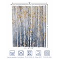 thumbnail image 4 of Split Shower Curtain for Transfer Bench, Yellow Blue Forest Fabric Shower Curtains for Bathroom, Modern Oil Painting Art Tub Sliding Transfer Bench Waterproof Bath Curtains 72"x84", 4 of 9