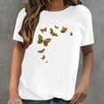 thumbnail image 2 of Camiseta de manga corta informal con estampado de amor para mujer Pompotops  hkajfhjk459878, 2 of 4