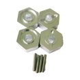 thumbnail image 1 of Vogacara RCGOFFLOW-Soporte hexagonal de rueda fuerte de aleación de aluminio para adaptador 1/16 HSP 94186, pieza de coche de control remoto, Kits de construcción modelo Plata, 1 of 1