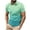 Mint Green, variant on BinBiL Tie-Dye Patterns Men's Golf Shirt Casual Short Sleeve Moisture-Wicking Golf Golf Shirt Orange 4(S)