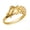 Yellow, variant on 10k Yellow Gold Sea Turtle Daisy Flower Nature Ring (Size 9)