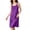 Purple, variant on ZyeKqe Nightgown for Women Sleeveless Ruffled Bow Lightweight Loose Comfy Casual Loungewear Sleep Shirts Midi Dress
