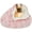 pink, variant on 2026 New Plush Hooded Cat Bed, 26'' Cozy Fluffy Pet Bed with Covered Cave Design, Plush Faux Fur Enclosed Nest for Indoor Cats and Small Dogs