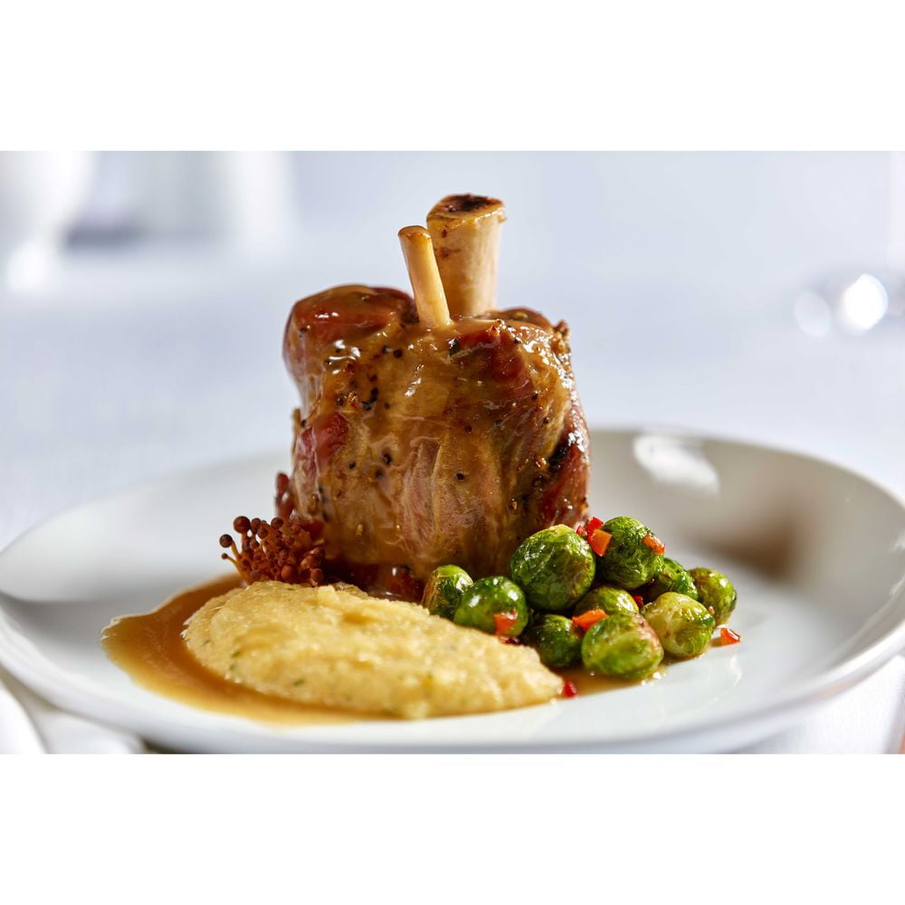 Bonewerks Culinarte Pork Shank Classic Cooked Braised Sous Vide, 22 Ounce -- 12 per Case.