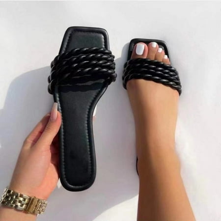 

Christmas Women s Fashion Summer Multicolor Large Size Flat Sandals And Slippers