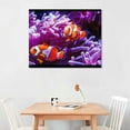 thumbnail image 2 of HENGT Large Canvas Wall Art fish topical saltwater clownfish amphiprion ocellaris beautiful Canvas Prints Framed Painting Modern Artwork Abstract Stretched Poster Home Decoration Unique Gift, 2 of 6