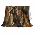 thumbnail image 2 of Majestic Deer Antler Wilderness Scene Moody Rustic, Peaceful Mountain Lake Scene, Warm Flannel Blanket for Cabin and Lodge, Outdoor Lovers Friendship Gift, Artistic Home Decor, 2 of 7