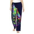 thumbnail image 2 of Lsque Howling Wolf Print Women's Pajama Pants, Lounge Pant - Comfortable Home Wear,Elastic Waistband, Stylish Design-Large, 2 of 9