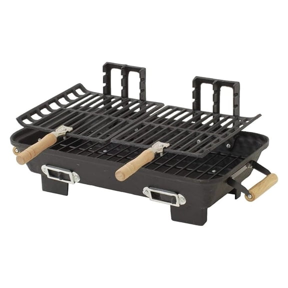30052AMZ Kay Home Product's Cast Iron Hibachi Charcoal Grill, 10 by 18-Inch (Limited Edition)