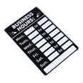 thumbnail image 1 of Unique Bargains Business Hour Sign PVC Self Adhesive Operation Hour Sticker Black, 1 of 5