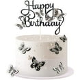 thumbnail image 1 of 13 piezas de adornos para tartas con forma de mariposa en 3D, 1 of 7