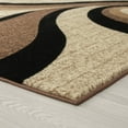 thumbnail image 5 of Luxe Weavers Beige Swirls Modern Abstract Area Rug Size 4x5, 5 of 8