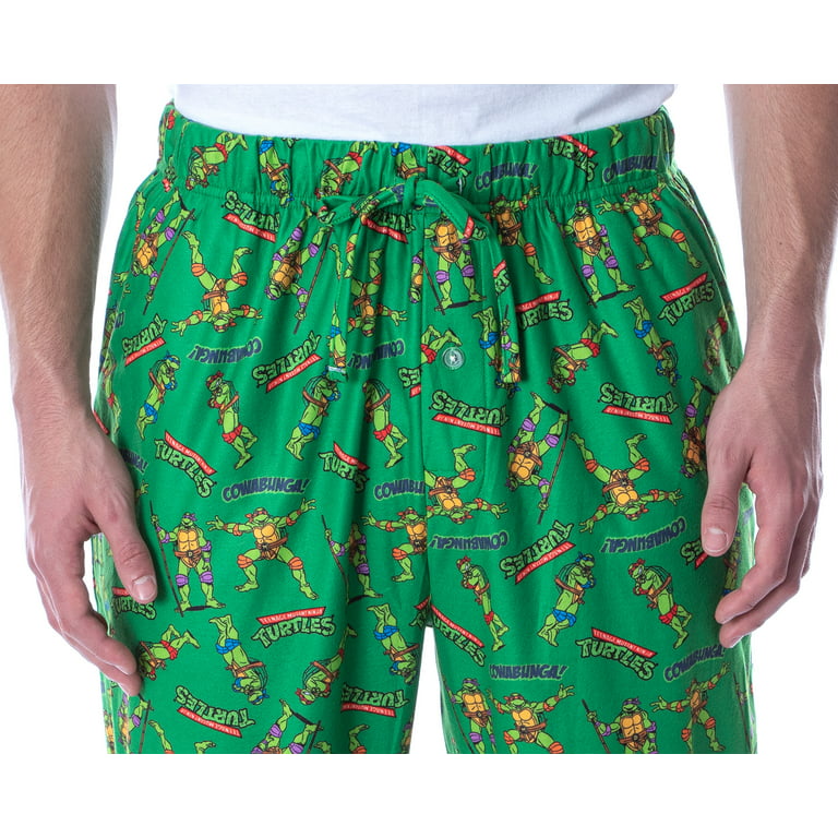 INTIMO Teenage Mutant Ninja Turtles Mens' Ninja Diet Sleep Pajama Set  (Small) Green at  Men's Clothing store