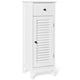 thumbnail image 1 of Costway Armario de Almacenamiento de Pie de Baño con Cajón y Puerta de Persiana Organizador Lateral con Estante Ajustable 32 x 30 x 88 cm Blanco Costway Modern, 1 of 10