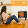 thumbnail image 6 of Gymax 14'' Portable Electric Fireplace Heater Mini Freestanding Infrared Stove, 6 of 10