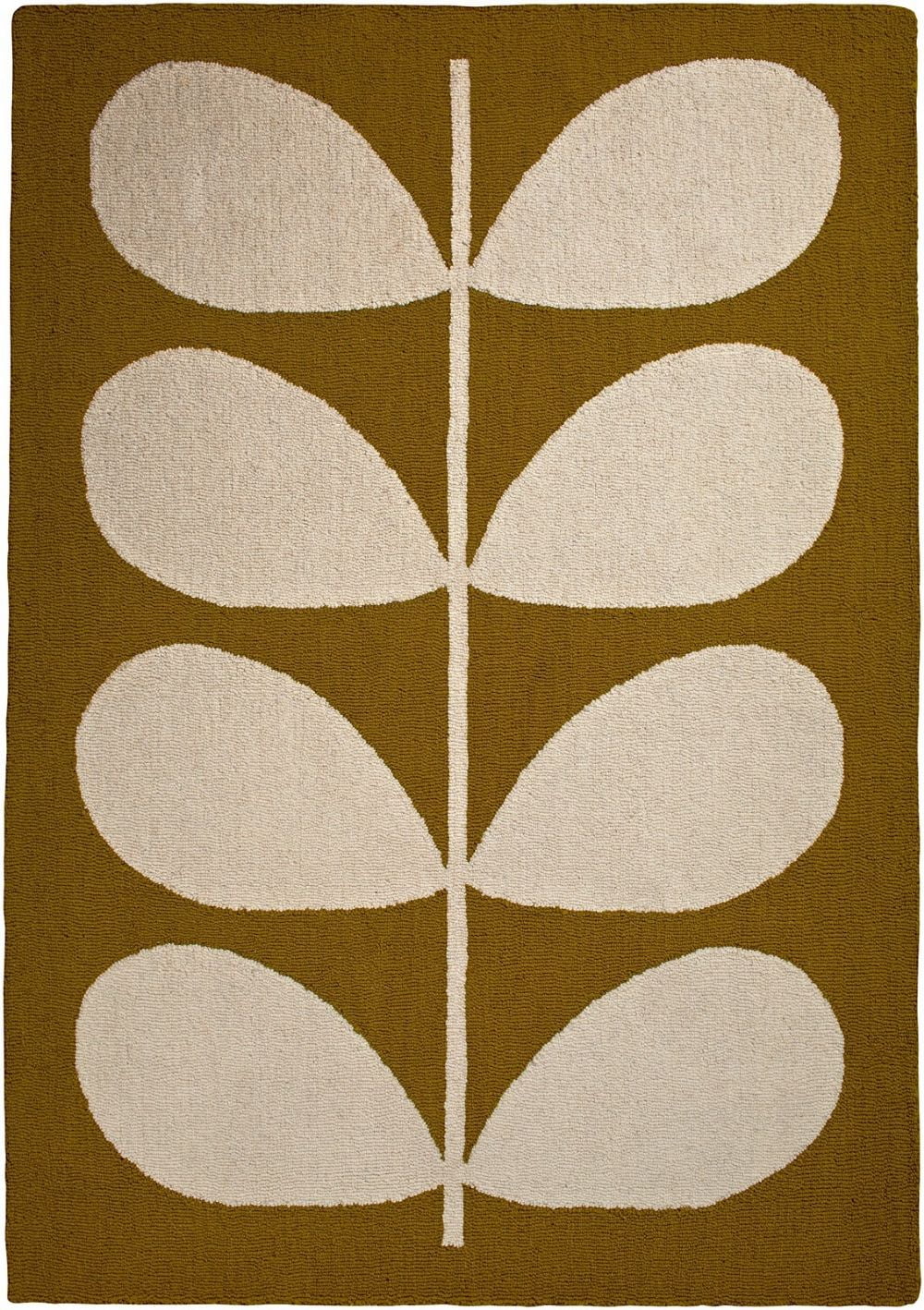 Country Floral Orla Kiely Collection Area Rug In Beige Lime And Rectangle Shape Walmart Com Walmart Com