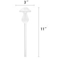 thumbnail image 2 of Bolas de riego para plantas, bolas de autorriego, bombillas de riego de plantas de vidrio transparente soplado a mano para uso interior y exterior, 2 hongos, 2 of 5