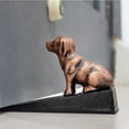 thumbnail image 5 of Topes de puerta para perros lindos de hierro fundido de alta resistencia, cuña decorativa de tope de puerta de metal con estatua de animal lindo, con tapete antideslizante para el hogar, 5 of 5