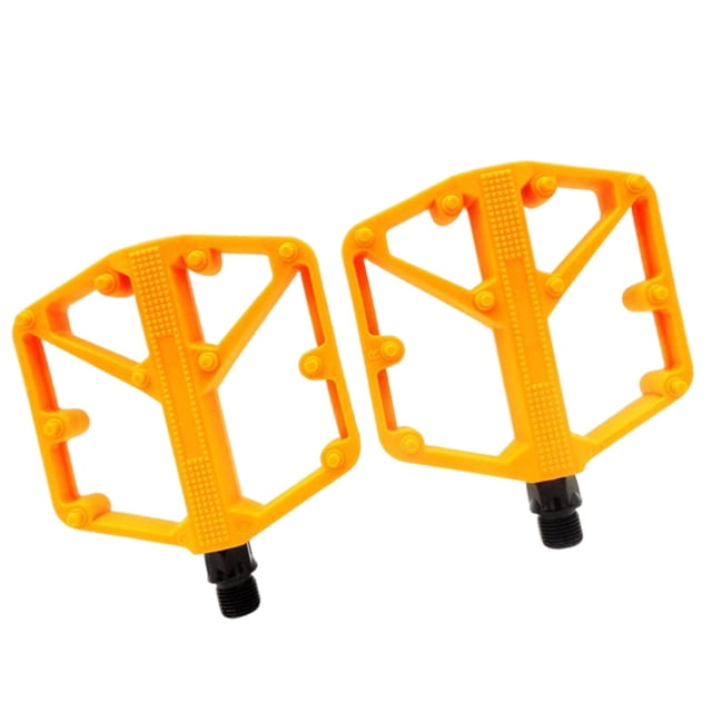 S SERENABLE Bike Pedals Anti Slip Cycling Pedals for Repair Components Riding Essentials Orange