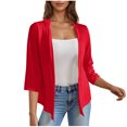 thumbnail image 2 of TMOYZQ Summer Cardigans for Women Lightweight 3/4 Sleeve Outerwear High Low Cardigan Sweaters Casual Beach Vacation Cover up, 2 of 7