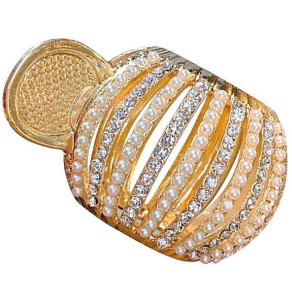 ELAYARD Rhinestone Hair Clip for Women with Thick Hair, Ponytail Barrette, 1 Piece Hair Accessory