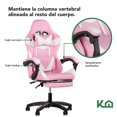 thumbnail image 3 of Silla Gamer Ergonomica Pro con Altura Ajustable Kingshouse KingsHouse GAMERRED, 3 of 8