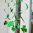 thumbnail image 4 of Felt Shamrocks Clovers Garlands Banners StPatricks Day Decorations Hangings Shamrocks Decor Garlands Banners Irish Day Party, 4 of 8