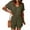 Army Green, variant on Summer Womens Shorts Rompers Short Sleeve Ribbed Jumpsuit with Pocket Cooling Drawstring Romper for Women Loose Casual, Purple, XXL