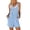 Light Blue, variant on Ekouaer Women' Rompers Jumpsuits Sleeveless Adjustable Ribbed Knit Vacation Beach Travel Overall Shorts Outfits