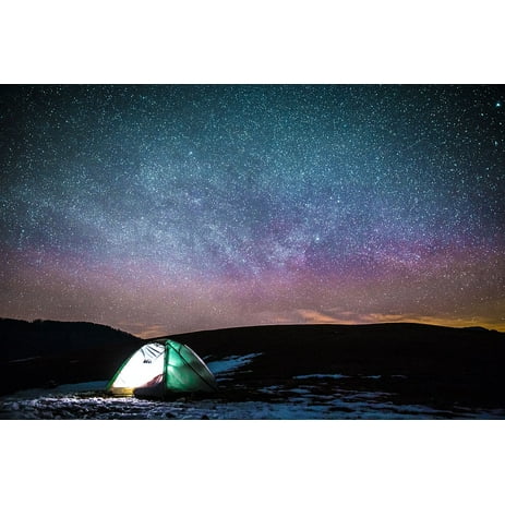 Tent Galaxy Camping Sky Stars Night Dark Light-20 Inch By 30 Inch Laminated Poster With Bright Colors And Vivid Imagery-Fits Perfectly In Many Attractive Frames - Walmart.com - Walmart.com