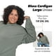 thumbnail image 3 of Cardigan LOVE MY FIT Cuello Redondo Tallas Extras Plus Size Con Puño Verde claro 2XL, 3 of 4