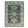 thumbnail image 3 of Hand Knotted Wool D.Green / Beige Traditional Classic Kazak Collection Rug, Made in India, 3 of 6
