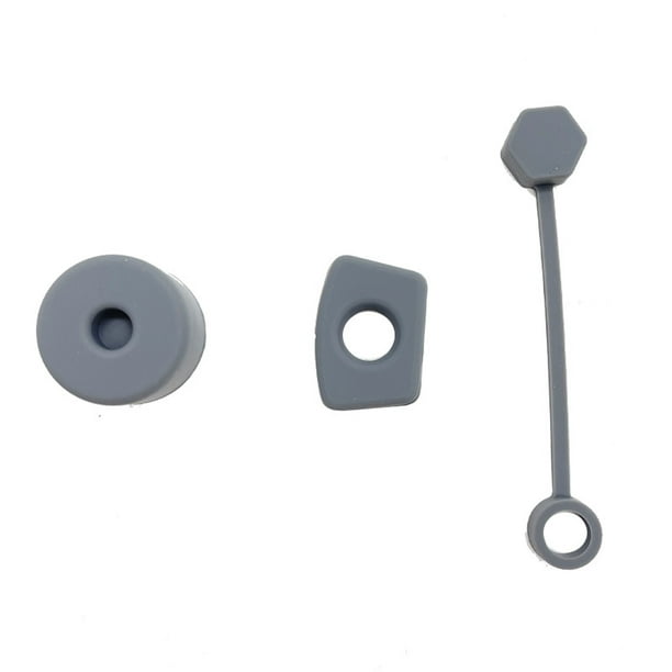 Juego de 3 tapones antidesbordamiento de silicona para taza de acompañamiento, accesorios para tapa de pajita y taza térmica, tapón a prueba de fugas para taza