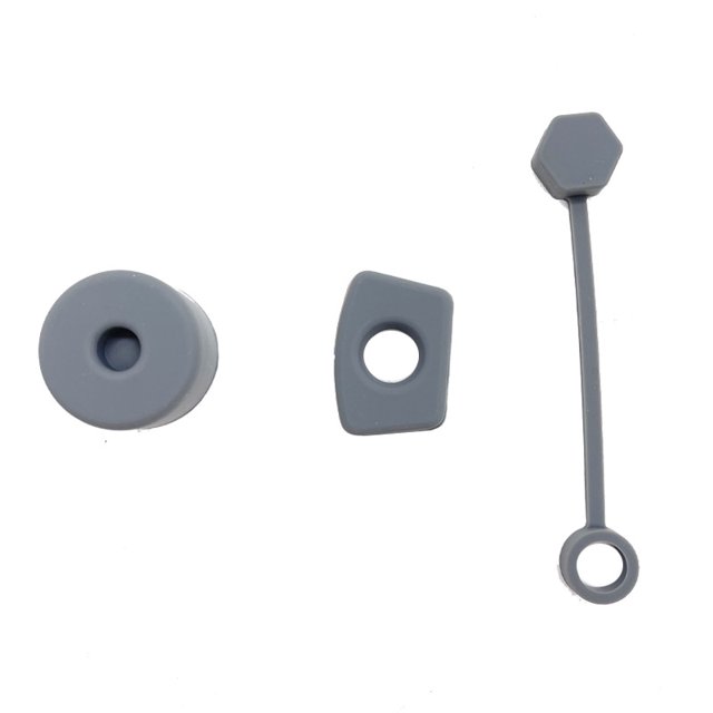 Juego de 3 tapones antidesbordamiento de silicona para taza de acompañamiento, accesorios para tapa de pajita y taza térmica, tapón a prueba de fugas para taza