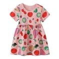 thumbnail image 3 of LYMAYTER Robe Décontractée pour Filles 2-7 Ans, Robe de Mode Élégante pour Enfants, Robes en Coton Fraîcheur Été, 3 of 8