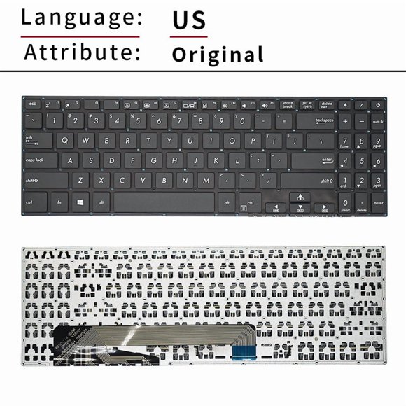 Original US Russian SP BR Laptop Keyboard For ASUS X560 X560U X560L X560LA YX560U K560U K560L F560LA A560UA D560Y K560UD X560MA US Original